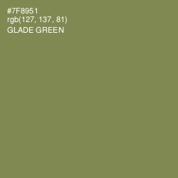 #7F8951 - Glade Green Color Image